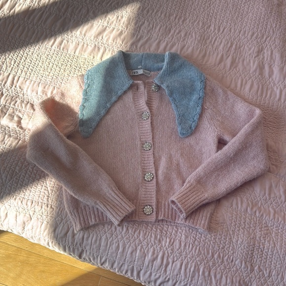 Zara jewel button knit cardigan - Picture 7 of 16